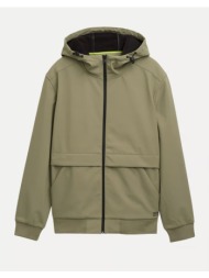 tom tailor softshell jacket μπουφαν ανδρικο 1048957-10905 khaki