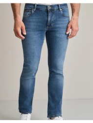 navy&green παντελονι ντενιμ low waist 24yi.219/7/lw-classic blue denimblue