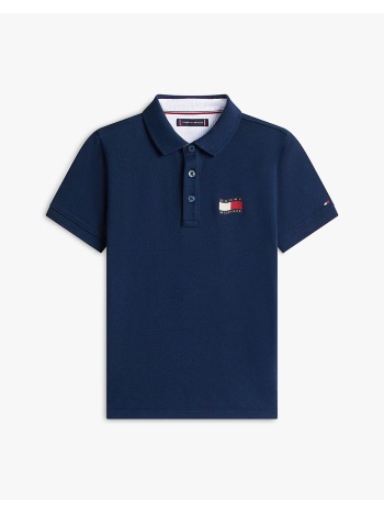 tommy hilfiger wavy flag polo ithica placket ss