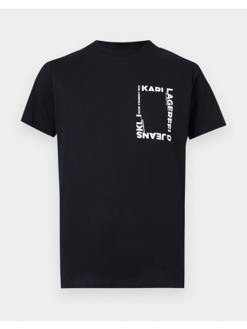 karl lagerfeld jeans klj slim ss frame logo tee