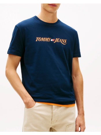 tommy jeans tjm reg vintage la ss tee dm0dm22548-c1g