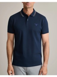 navy&green μπλουζα πολο 24ts.004/pl-marine blue darkblue