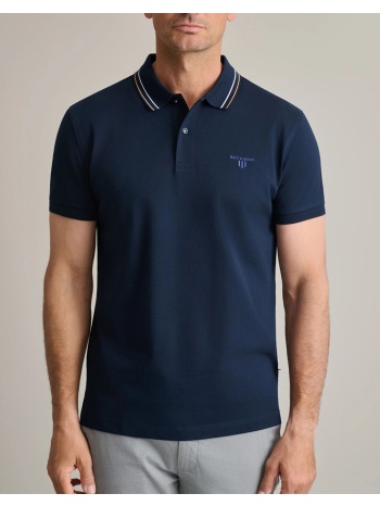 navy&green μπλουζα πολο 24ts.004/pl-marine blue darkblue