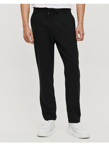 brokers ανδρικο παντελονι βαμβακερο 26014108487-80 black