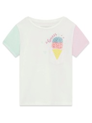 guess ss t-shirt μπλουζα παιδικο girl k6gi14k6yw4-g011 white