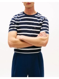 tommy hilfiger ess reg fit stripe pocket tee mw0mw41378-0bc navyblue
