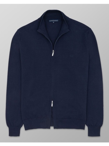 oxford company cardigan zip 100%cotton πλεκto