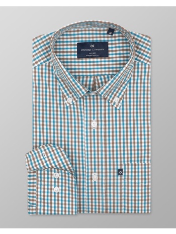 oxford company button down πουκαμισο m135-bz10.02-02 multi