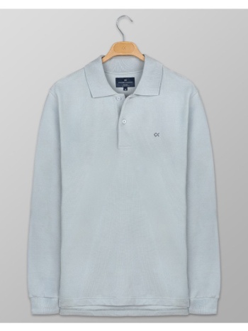 oxford company polo μπλουζα p217-pu50.12-12 lightgray