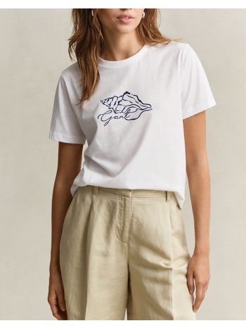 gant μπλουζα κμ reg graphic print ss t-shirt 3gw4201461-110