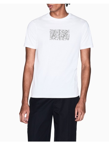 armani exchange t-shirt xm002784af10356-u0009 offwhite