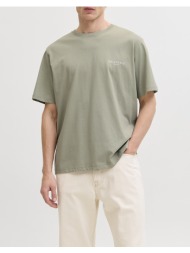 jackl&jones jormontauk aop back tee ss crew neck sn 12292148-seagrass lightgreen