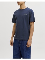 jack&jones jjcollege logo tee ss crew neck 12288105-navy blazer navyblue