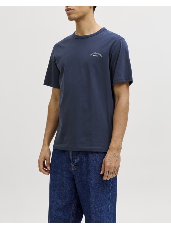 jack&jones jjcollege logo tee ss crew neck 12288105-navy