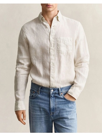 gant υποκαμισο μμ reg gmnt dyed linen shirt 3g3240120-214