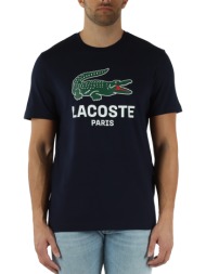 lacoste μπλουζα κμ tee-shirt ss 3th5634-166 darkblue