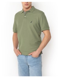 nautica μπλουζα πολο κμ cabin polo shirt 3ncn1cr0110-514 olive