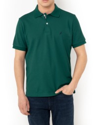 nautica μπλουζα πολο κμ cabin polo shirt 3ncn1cr0110-515 darkgreen