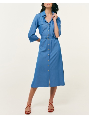 forel φορεμα 082.50.01.173-μπλε blue