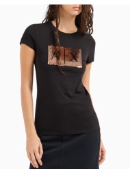 armani exchange t-shirt 8nytdlyj73z-6231 black