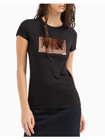 armani exchange t-shirt 8nytdlyj73z-6231 black