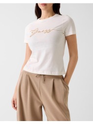 guess circe ss cn t-shirt μπλουζα γυναικειο v6gi01k2962-g1o6 offwhite