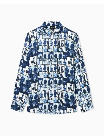 armani exchange shirt xm002280af13235-fb463 mixed