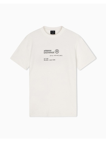armani exchange t-shirt xm002490af10358-u0009 offwhite