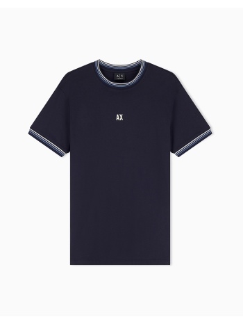 armani exchange t-shirt xm002451af10356-ub101 navyblue