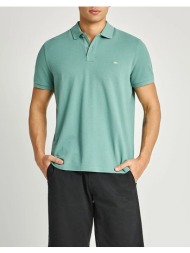 funky buddha polo shirts fbm013-001-11-green lake cyan