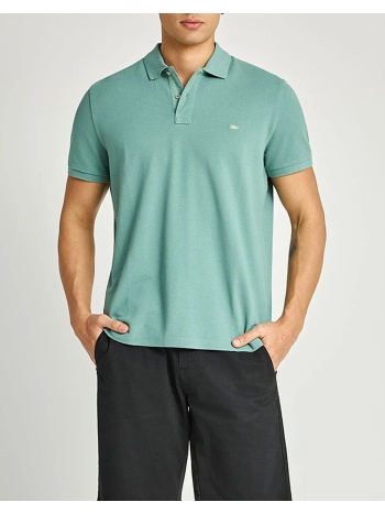 funky buddha polo shirts fbm013-001-11-green lake cyan