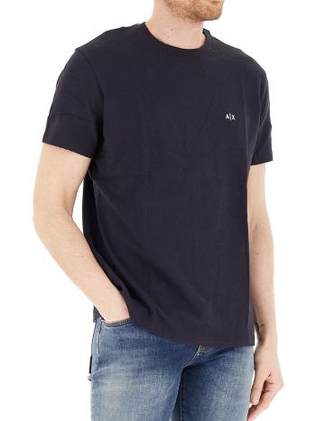 armani exchange t-shirt xm002453af10337-ub101 navyblue