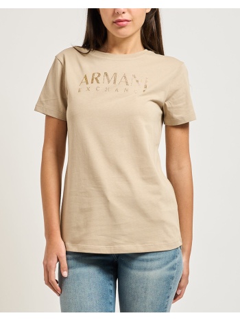 armani exchange t-shirt xw002294af17172-u6223 biege