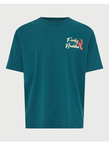 funky buddha t-shirts fbm013-066-04-emerald petrol