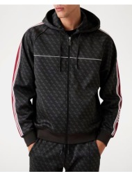 guess parimo 4g full zip sweatshirt φουτερ ανδρικο z5bq13k2042-fj9n jetblack
