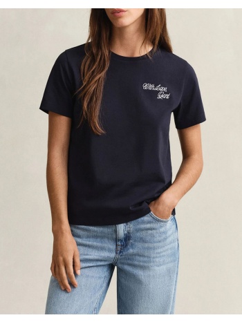 gant μπλουζα κμ graphic print ss t-shirt graphic print ss