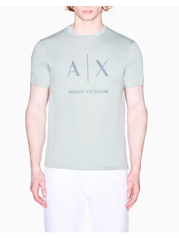 armani exchange t-shirt xm002683af10356-u7210 aqua