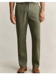 gant παντελονι reg linen ds pants reg linen ds pants 3g1504040-379 khaki
