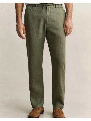 gant παντελονι reg linen ds pants reg linen ds pants