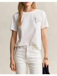 gant μπλουζα κμ graphic print ss t-shirt graphic print ss t-shirt 3gw4201440-113 cream