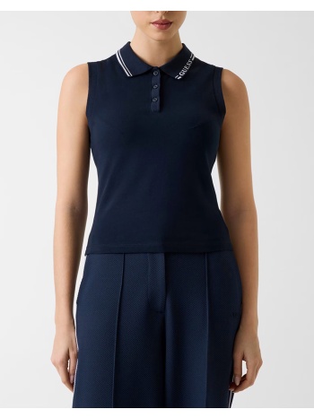 guess sarah sleeveless polo μπλουζα γυναικειο