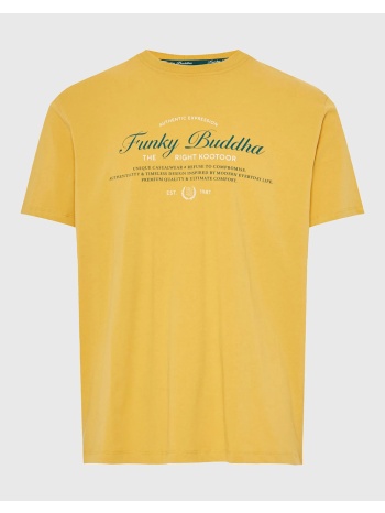 funky buddha μπλούζα κοντό μανίκι και τύπωμα