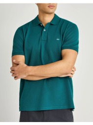 funky buddha polo shirts fbm013-001-11-emerald petrol
