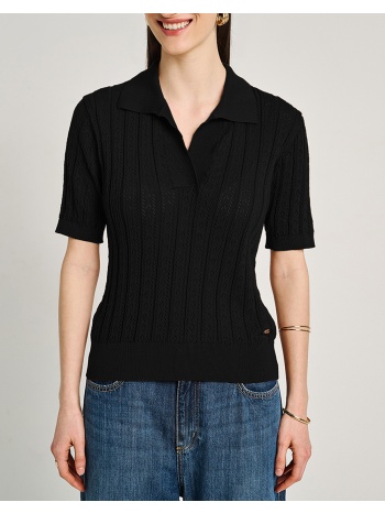 staff kate polo short sleeve knit 63-201.055-ν0090 black