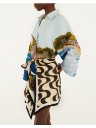 farm rio copacabana beach multicolor long sleeve kimono-copacabana beach multicolor 348994-26025 mul