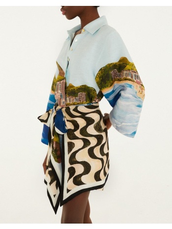 farm rio copacabana beach multicolor long sleeve