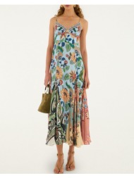 farm rio floral delhi light blue sleeveless maxi dress-floral delhi light blue 344231-26040 multi