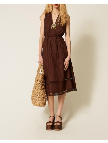 twinset φορεμα 261tt2250-12110 brown σε προσφορά