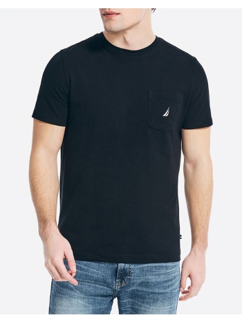 nautica μπλουζα t-shirt κμ ss anchor pocket tee