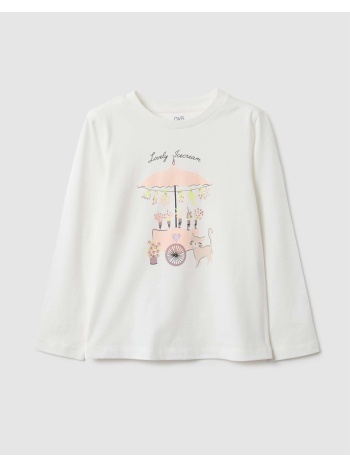 ovs tsh ls 4-5 col strass 2558128-cloud dancer ecru